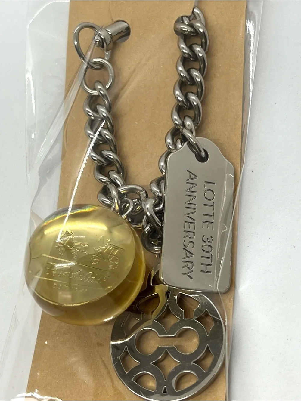 SUPER RARE Limited Edition COACH x Lotte 30th Anniversary Multi Bag Charm Key
